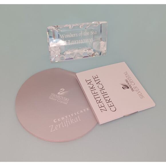 Swarovski Other - Swarovski Wonders of the Sea Harmony 2005 Crystal Plaque Figurine W/Box